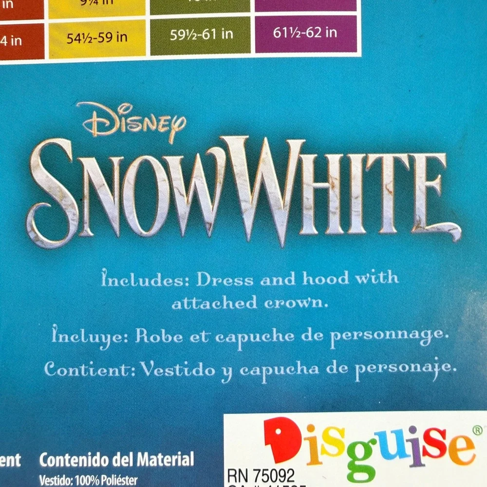 Disney Snow White Evil Queen Costume Dress Hood Girls Size XS 4/5 Villain New